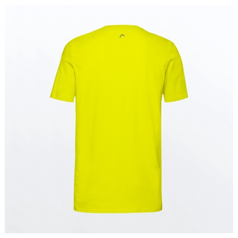 CAMISETA HEAD CLUB IVAN AMARILLO AZUL MARINO