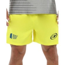 PANTALÓN CORTO BULLPADEL VETAS AMARILLO AZUFRE FLÚOR