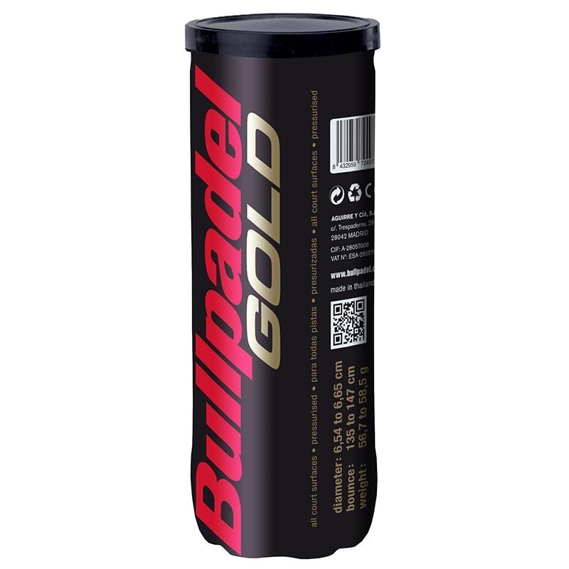 Bote Bolas Bullpadel GOLD