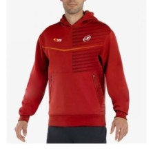 SUDADERA BULLPADEL FIRREL ROJO FEP