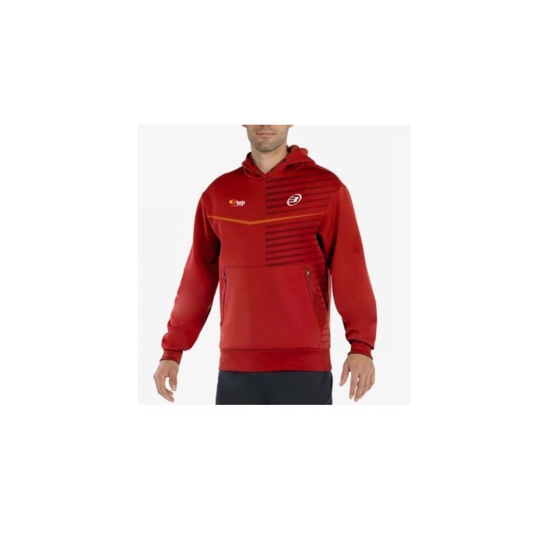 SUDADERA BULLPADEL FIRREL ROJO FEP
