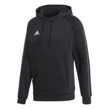 SUDADERA ADIDAS CORE18 COLOR NEGRO/BLANCO