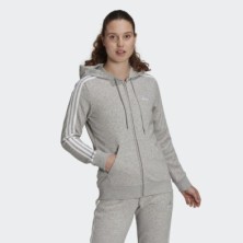 Chaqueta Adidas Con Capucha Essentials French Terry 3 Bandas