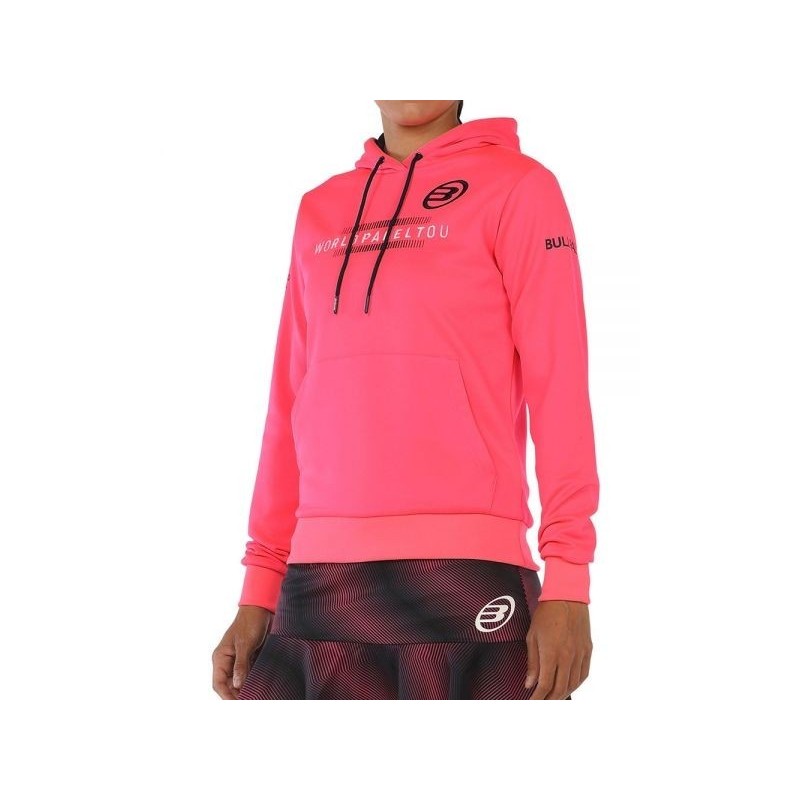 SUDADERA BULLPADEL WPT RENIEBA CARMESI MUJER