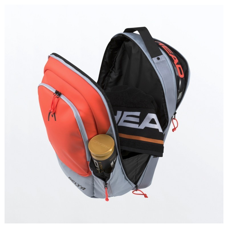 MOCHILA HEAD DELTA PADEL BACKPACK grey/Orange