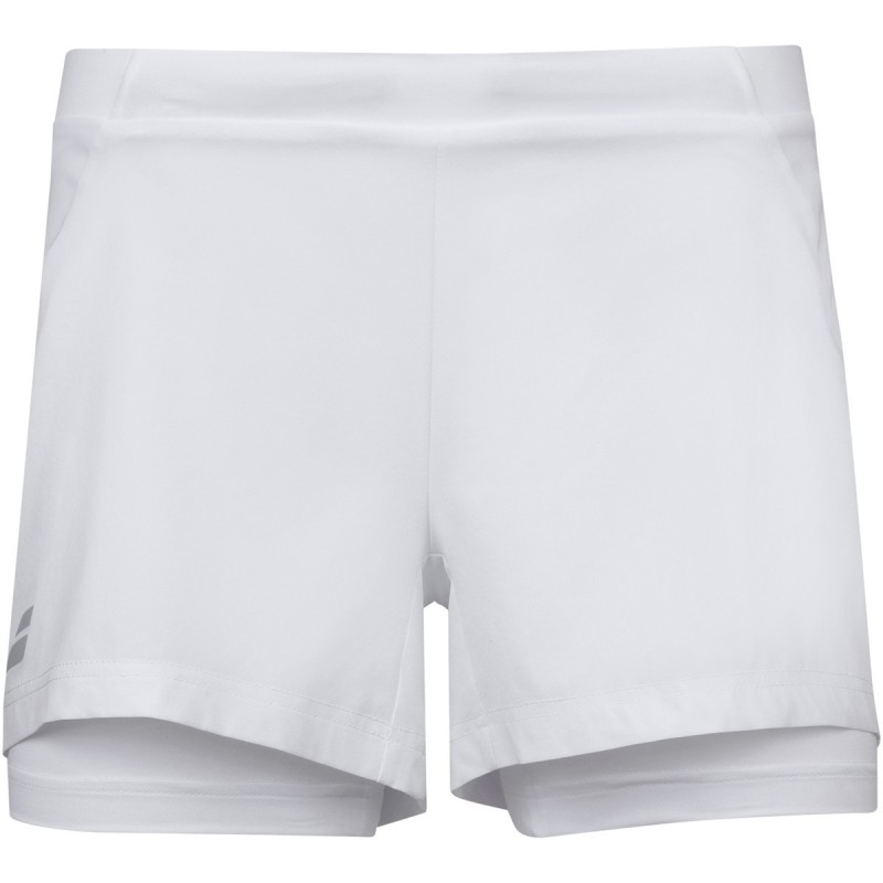 Pantalón Corto Babolat Blanco Junior Niña Exercise