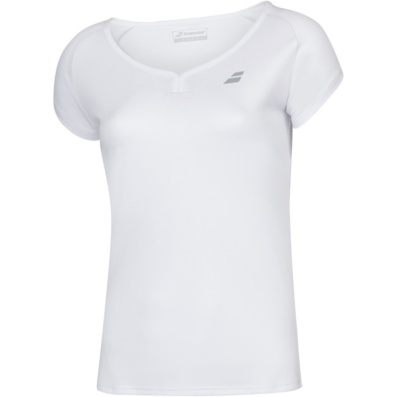 CAMISETA BABOLAT JUNIOR NIÑA PLAY BLANCA
