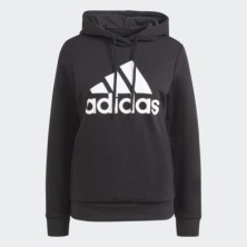 SUDADERA MUJER CON CAPUCHA BIG LOGO NEGRO
