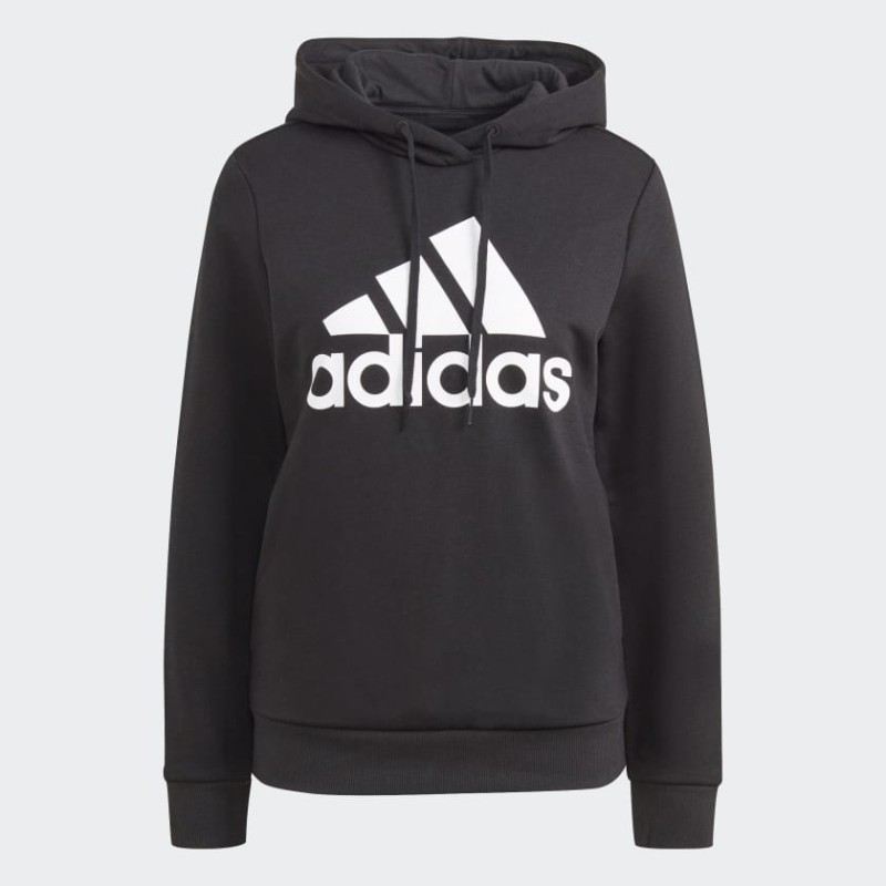 SUDADERA MUJER CON CAPUCHA BIG LOGO NEGRO