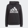 SUDADERA MUJER CON CAPUCHA BIG LOGO NEGRO