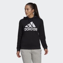 SUDADERA MUJER CON CAPUCHA BIG LOGO NEGRO