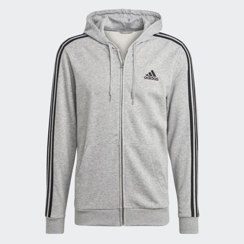 CHAQUETA ADIDAS CON CAPUCHA M 3S FT GRIS