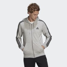 CHAQUETA ADIDAS CON CAPUCHA M 3S FT GRIS