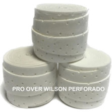 Pro overgrips Wilson Perforado Blanco