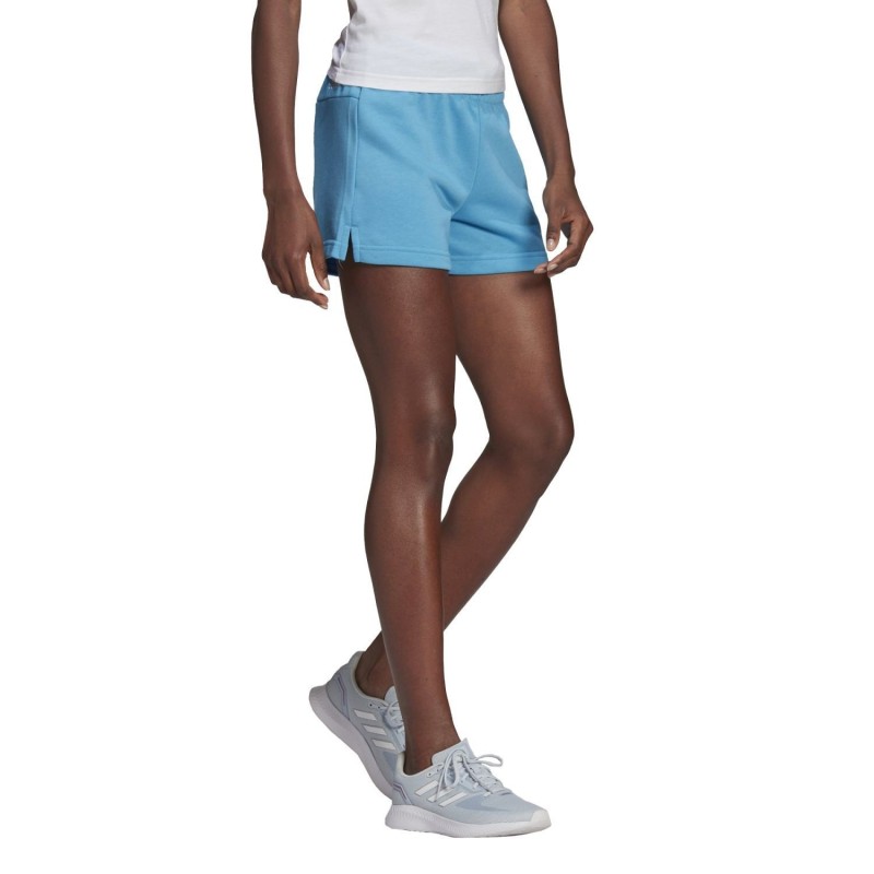 Pantalón Adidas Corto W Lin Ft Color Raciro/Blanco
