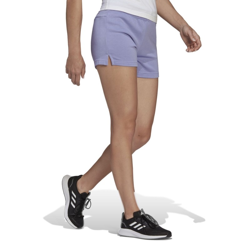 Pantalón Adidas Corto W Lin Ft Color Pursua Blanco