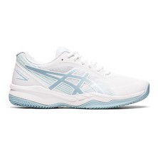 ZAPATILLAS ASICS GEL-GAME 8 CLAY/OC WHITE/SMOKE BLUE - MUJER