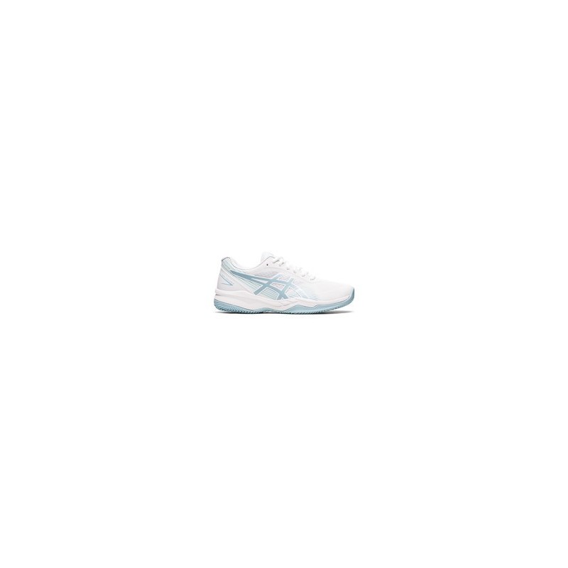 ZAPATILLAS ASICS GEL-GAME 8 CLAY/OC WHITE/SMOKE BLUE - MUJER