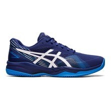 GEL-GAME 8 CLAY/OC 1041A193 - 407 DIVE BLUE/WHITE - HOMBRE