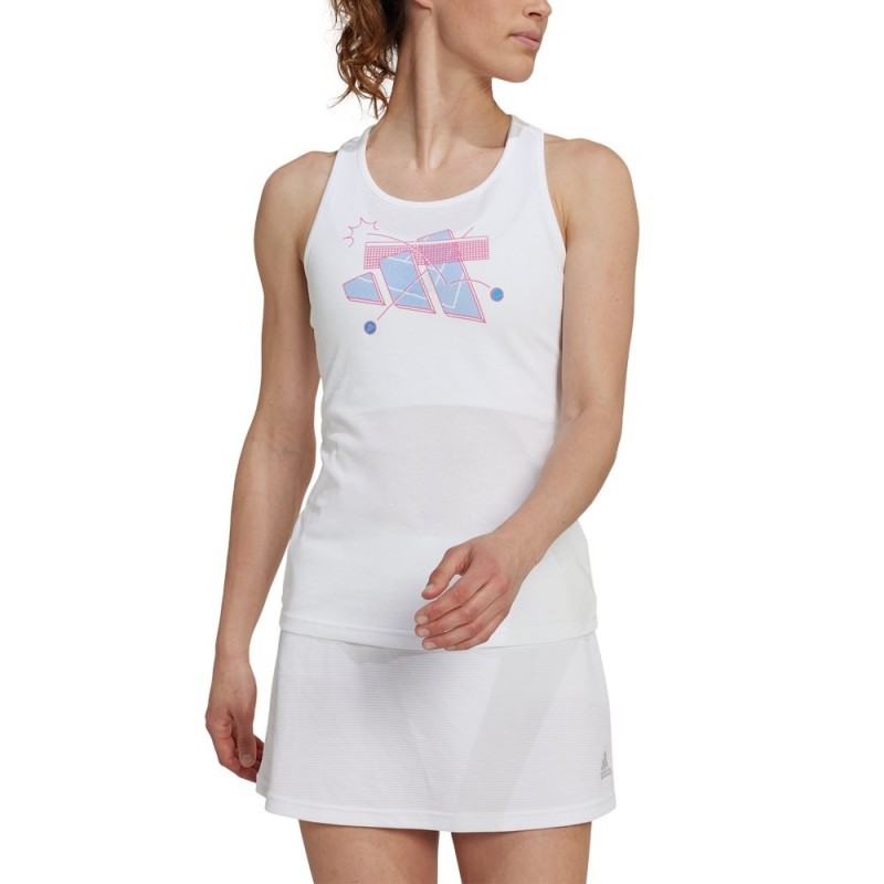 adidas Camiseta Sin Mangas Aeroready blanca