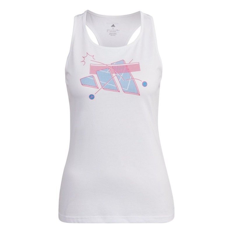 Camiseta Adidas Sin Mangas Aeroready Blanca