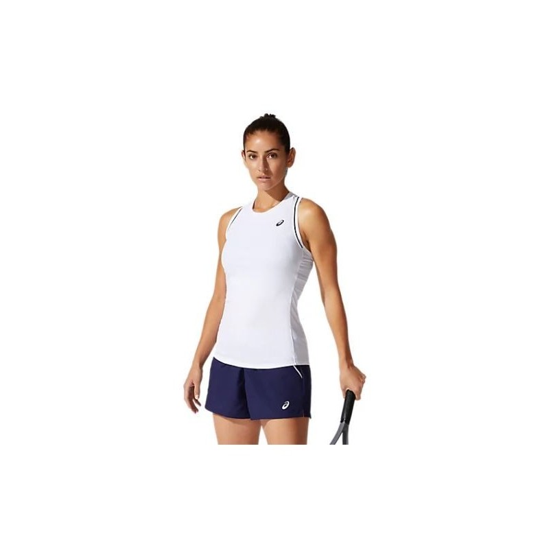 Camiseta Asics Court W Piping Tank Blanca