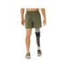 PANTALON ASICS ROAD 2-N-1 5IN SHORT Color: Mantle Green/Performance Black