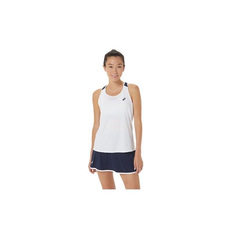 Camiseta Asics Women Court Tank Blanca