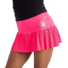 Falda Básica Plisada Wimbledon Rosa fluor
