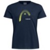 CAMISETA HEAD CLUB LARA T-SHIRT WOMEN AZUL