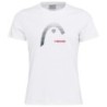 CAMISETA HEAD CLUB LARA T-SHIRT WOMEN BLANCA