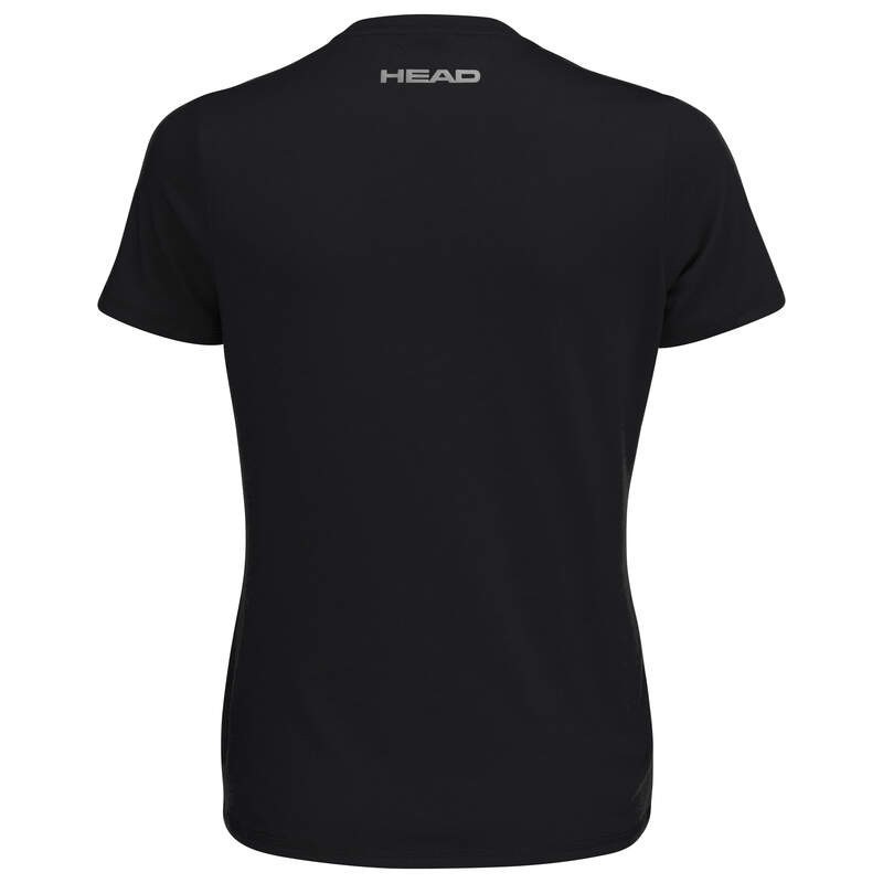 CAMISETA HEAD CLUB BASIC T-SHIRT WOMEN NEGRA