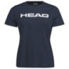 CAMISETA HEAD CLUB BASIC T-SHIRT WOMEN AZUL
