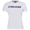 CAMISETA HEAD CLUB BASIC T-SHIRT WOMEN BLANCA