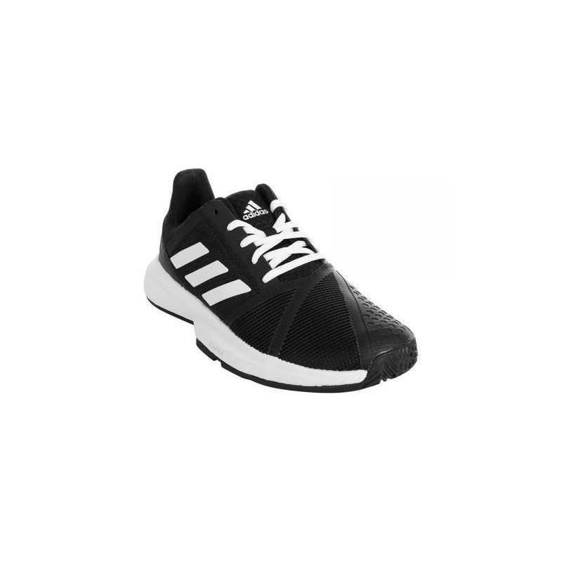 ADIDAS COURTJAM BOUNCE NEGRO BLANCO MUJER EG1139