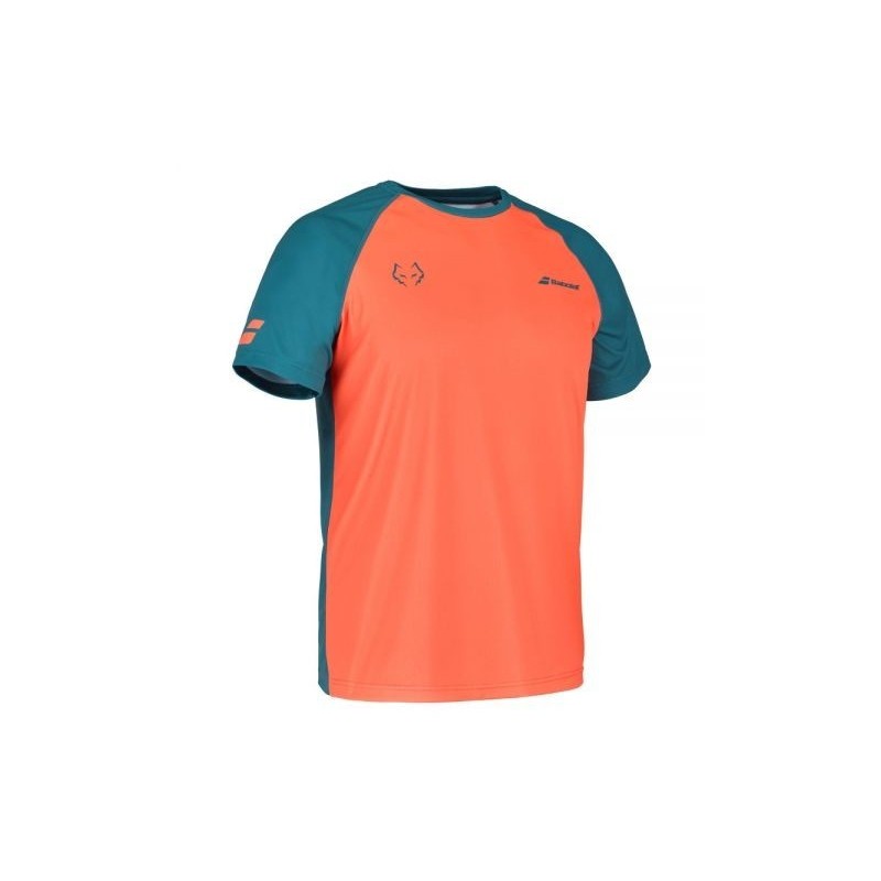 CAMISETA BABOLAT CREW NECK TEE LEBRON NARANJA AZUL