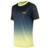 CAMISETA PÁDEL HOMBRE PRO AZUL Y LIMA