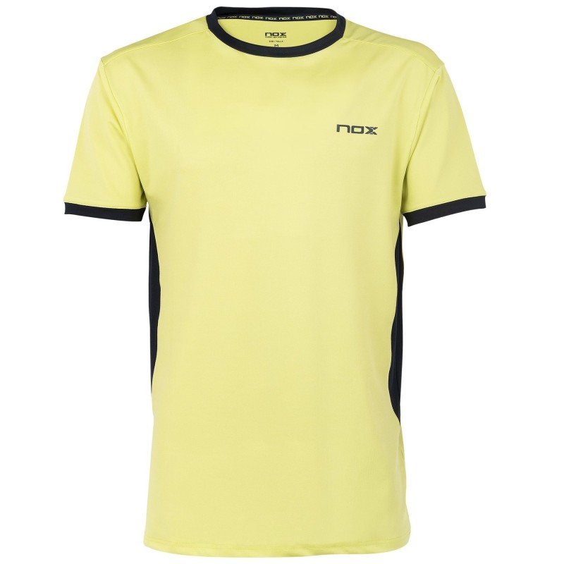 Camiseta Pádel Hombre Pro Amarillo Lima